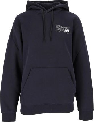 New Balance Reimagined Fleece Hoodie - Heren - Sweatshirts & Hoodies - Blauw - Maat: S Fleece