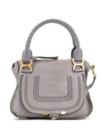 Chloé Marcie Leather Small satchel - Grigio