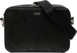 Dior Pre-owned Perforated Crossbody Bag - Dames - Vintage Schoudertas - Zwart - ONE Size - Leer - Vintage