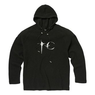 Thug Club Bulk Shoulder Waffle Hoodie Black TC26TS0902