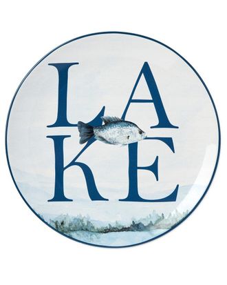 Certified International Wake At The Lake Set of 4 Dinner Plates