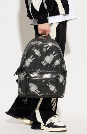 MCM Backpack Stark, Mens, Black