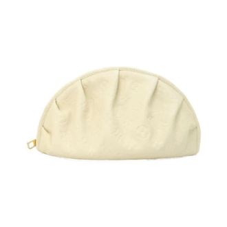 Louis Vuitton Pre-owned Monogram Leren Pouch - Dames - Vintage Clutch - Beige - ONE Size - Leer - Vintage