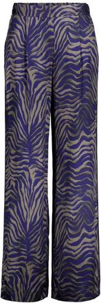 Riani Wijde broek - Dames - Wijde Broeken - Blauw - XL - Broeken