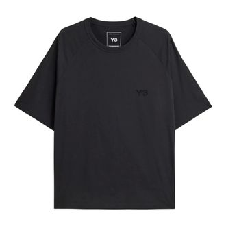 Yohji Yamamoto Boxy SS Tee - - Tops - Uomo - Nero - L