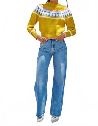 Atelier Delphine Bella Knit Sweater In Yellow Nordic