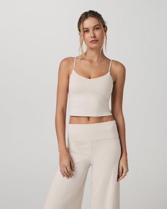 Vuori Clothing Halo Cami | Ecru Heather | XS, Size Extra Small