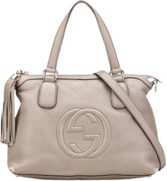 Gucci Pre-owned Soho Working Satchel - - Pre-owned - Donna - Beige - ONE SIZE
