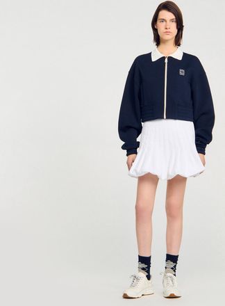 Sandro Sudadera corta bicolor