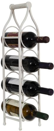 Biscottini International Biscottini - Botellero De Hierro Botellero De Mesa 58x13 Cm Botellero De Cocina Estante Para Botellas De Vino Bodega Botellero De Mostrador