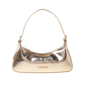 Love Moschino Shoulder Bags, female, Gray, Size: ONE SIZE Soft Fabric Shoulder Bag