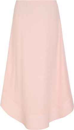 Stella McCartney Stella Mccartney Asymmetric Crepe Midi Skirt - Light Pink - 44 (UK12 / M)