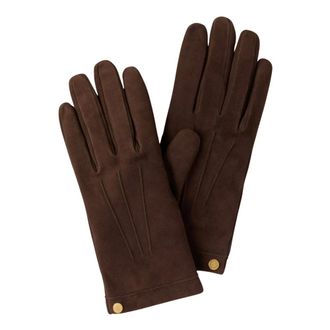 Mulberry Soft Suede Gloves - female - Mulberry - Gloves - Brown - 7 IN - Accessories