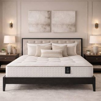 Aspire Home Accents Signature 5000 Pocket Cashmere Wool Dual Sided Mattress Medium in White | Size: Small Double