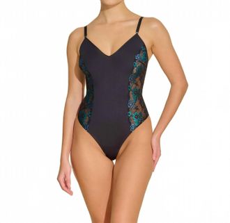 Cosabella Bisou Bodysuit In Black/celestial