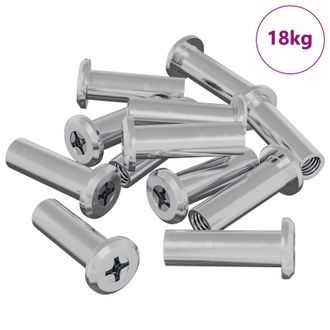 vidaXL Tuerca De Bloqueo 2857 Pcs Plateado Acero Vidaxl