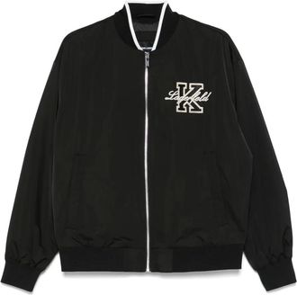 Karl Lagerfeld Bomber con zip - Nero