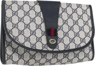 Gucci Pre-owned Clutches, female, Blue, Size: ONE SIZE Pre-owned Vintage Clutch