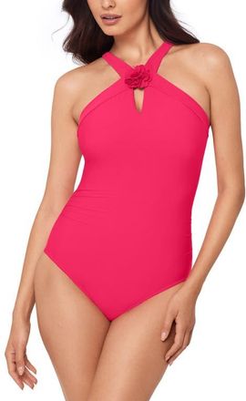 Magic Suit By Miraclesuit Edith Underwire One-Piece Swimsuit in Rosie at Nordstrom, Size 12