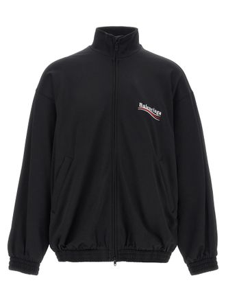 Balenciaga Mens Logo Embroidery Sweatshirt