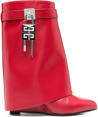 Givenchy Stivaletti Shark Lock 90mm - Rosso