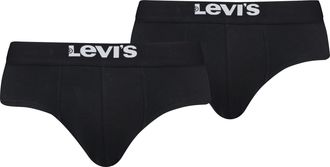 Levi's Solid Basic Briefs 2 pack - Mens - XL - Black