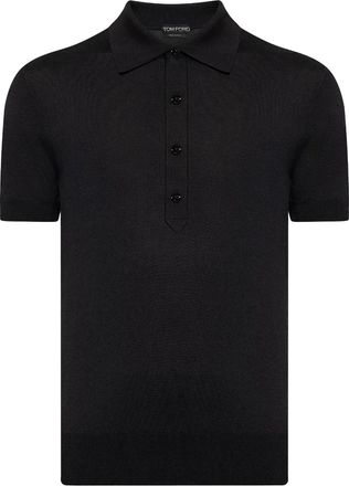 Tom Ford Polo in seta - Nero