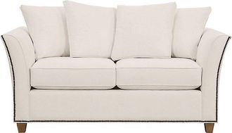 Ballard Designs Tate Loveseat with Antique Brass Nailheads - Ballard Designs