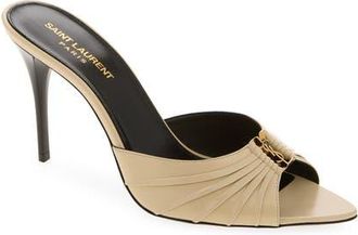 Saint Laurent Babylone Mule in Ivory at Nordstrom, Size 35.5