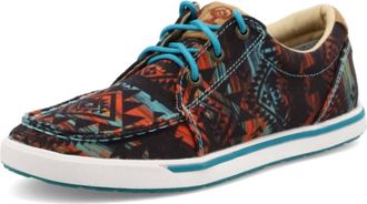 Twisted X Boots Womens Hooey Loper Shoes In Midnight Aztec