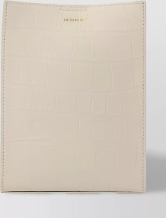 Jil Sander soft tangle leather crossbody bag