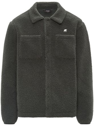 K-Way Cameron Grey Sherpa Polar Fleece Jacket