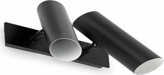Faro Barcelona Link Lampada Da Parete Nero 2 X Gu10 11w Marca Faro