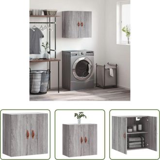 vidaXL Mobile da parete - Mobile Pensile Grigio Sonoma 60x31x60 cm in Legno Multistrato