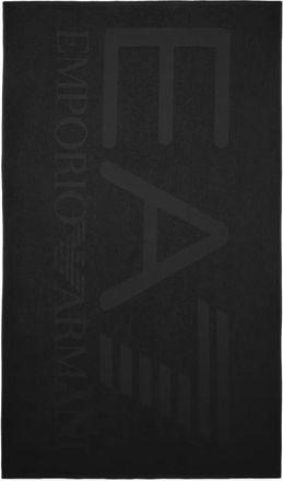 Emporio Armani Telo mare - unisex - Handdoeken - Zwart - ONE Size - Katoen - Home