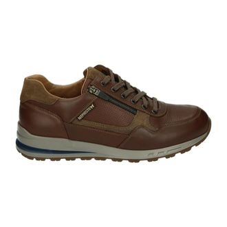 Mephisto Casual leren schoenen in cognac - Heren - Sneakers - Bruin - 41 EU - Leer - Schoenen
