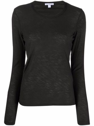 James Perse T-shirt met lange mouwen - Groen