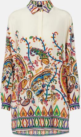 Etro Paisley printed silk shirt