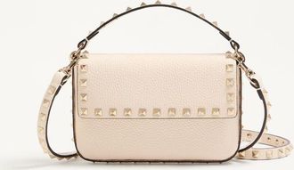 Valentino Garavani Rockstud Grainy Calfskin Pouch Wo
