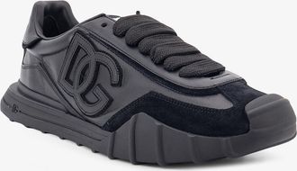 Dolce & Gabbana Mens Sneakers Athletic Leather Black Trainers