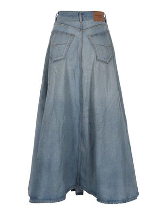 Balenciaga Godet Flared Skirt - Blue
