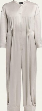Giorgio Armani Loose Long Sleeve Jumpsuit