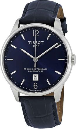 Tissot Chemin Des Tourelles Automatic Blue Dial Mens Watch T0994071604700