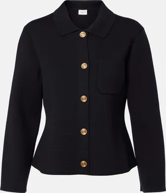 Saint Laurent Waffle-knit wool cardigan
