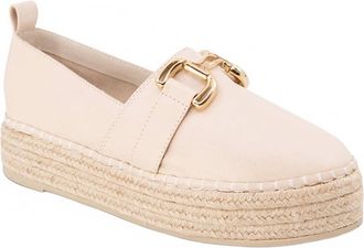 Chocolat Blu Womens Nabi Shoe In Cream Leather