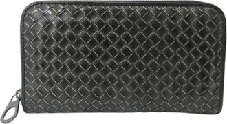 Bottega Veneta Tweedehands leren portemonnees - Dames - Vintage Accessoires - Zwart - ONE Size - Leer - Vintage