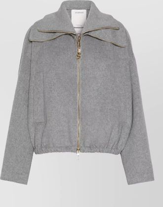Sportmax virgin wool oversized bomber jacket