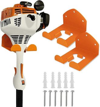 OEM Gancho De Pared Para Cortac&eacute;sped - Juego De 2 Soportes De Acero Robustos - Soluci&oacute;n De Almacenamiento Eficiente Para Herramientas El&eacute;ctricas
