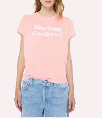 Mother Boxy Goodie Goodie Tee In Shrimp Cocktail