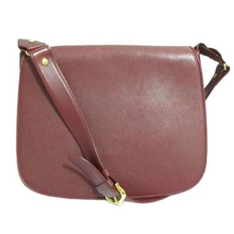 Cartier Pre-owned Vintage Schoudertas - Dames - Vintage Schoudertas - Rood - ONE Size - Leer - Vintage
